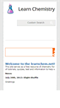 Mobile Screenshot of learnchem.net